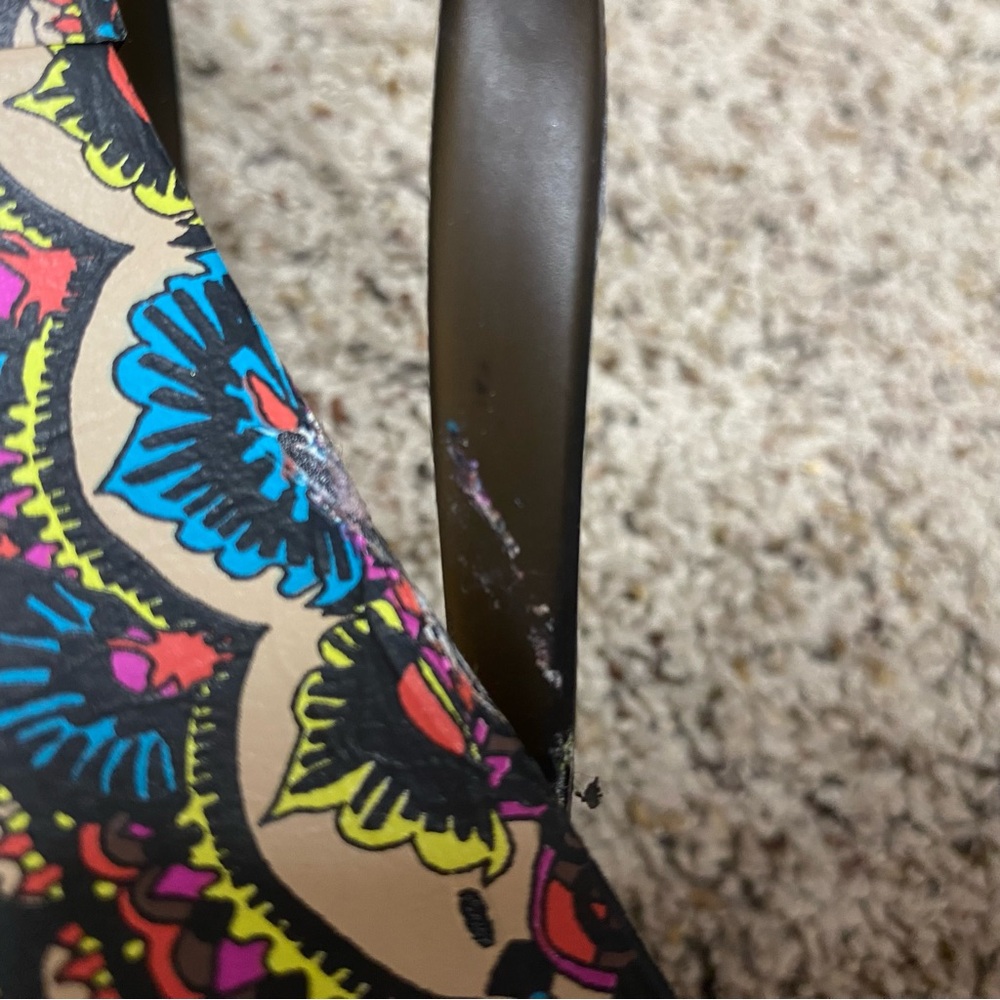 Sakroots women's size 7.5 platform sandals colorful artsy art to wear shoes - Picture 6 of 10